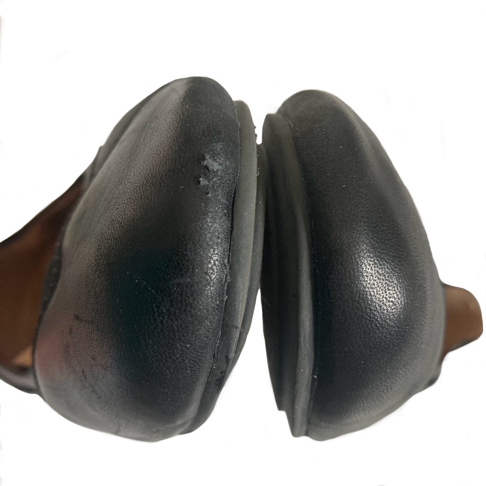 Vionic Caroll Black Leather Ballet Flats - Picture 4 of 8